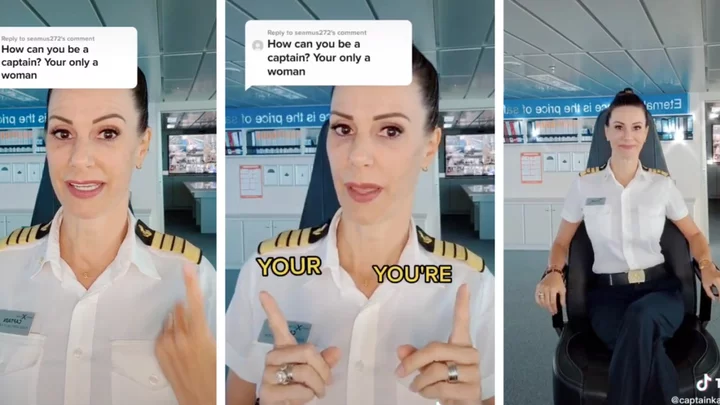Ship captain brilliantly shuts down 'sexist' who questioned how a woman could do her job