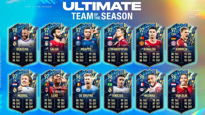 FIFA 22 Ultimate Team of the Season Leaked
