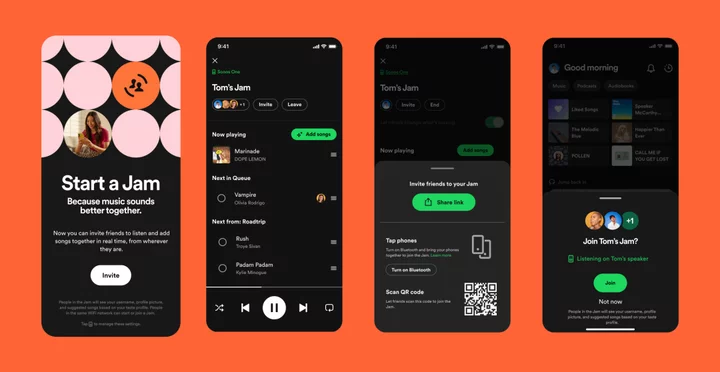 Spotify's new Jam feature lets you listen to shared playlists with friends in real time