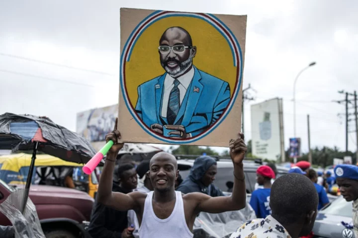 Liberia's football superstar president runs for re-election