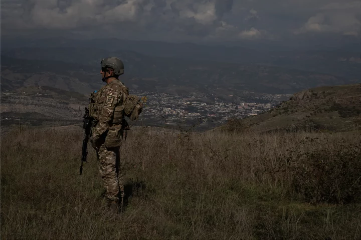 Deserted Nagorno-Karabakh outposts show Armenian exodus