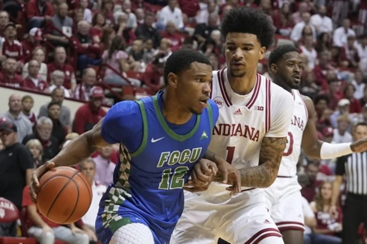 Kel’el Ware secures a double-double in his Hoosiers debut and Indiana beats FGCU 69-63