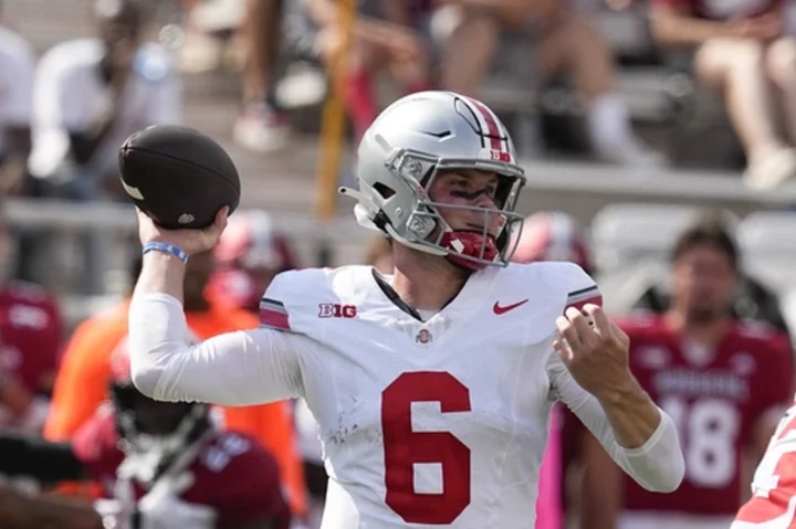 No. 5 Ohio State will try to iron out offensive wrinkles against FCS squad Youngstown State