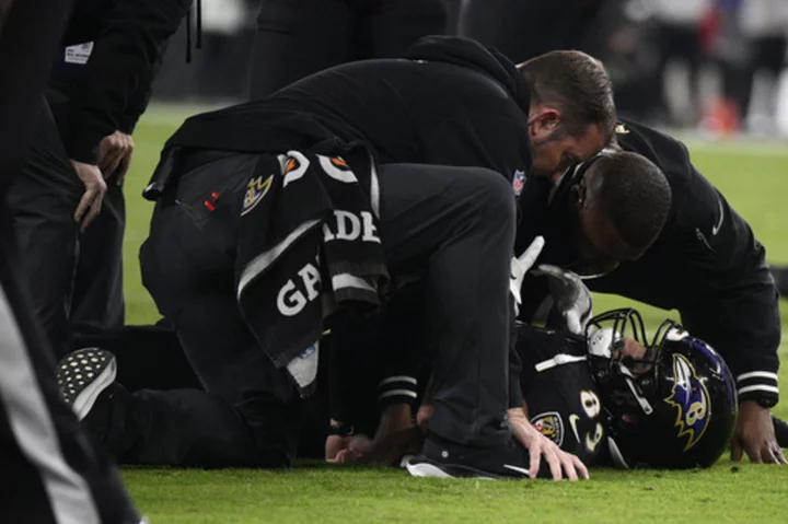 Ravens coach John Harbaugh expresses a bit of optimism on Mark Andrews' ankle injury
