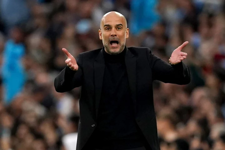 Pep Guardiola compares Man City’s title push to serving for Wimbledon glory