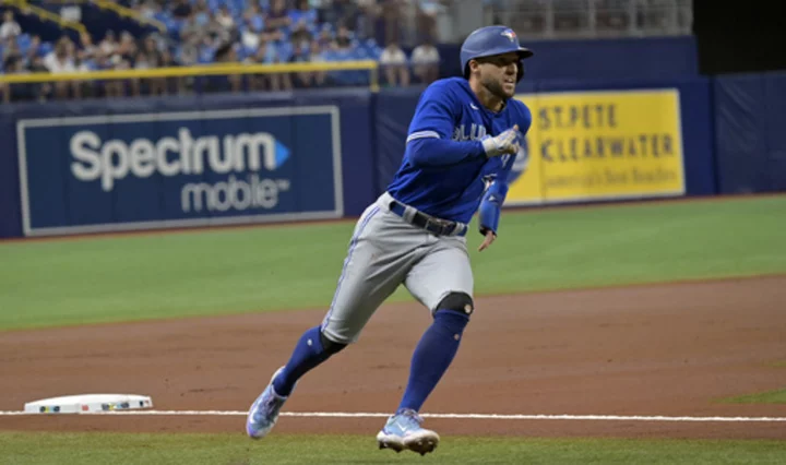 Blue Jays rout Rays 20-1 as Guerrero Jr has 6 RBIs, position players give up 10 runs