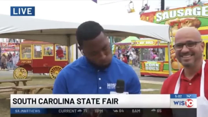 Local News Reporter Immediately Regrets Sampling South Carolina State Fair Food During Live Broadcast