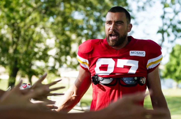 Travis Kelce punches Chiefs teammate in heated training camp exchange