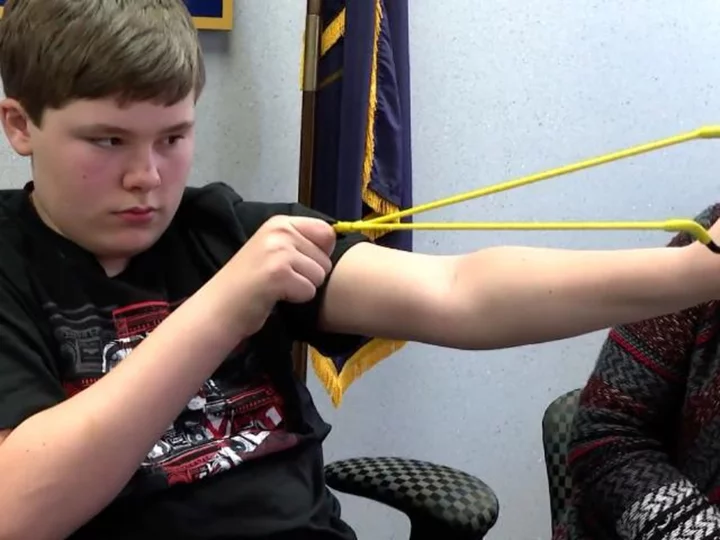 Michigan teen who used slingshot to protect his sister says he 'grabbed anything' to fend off kidnapper