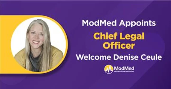 Denise Ceule Appointed as Chief Legal Officer at ModMed