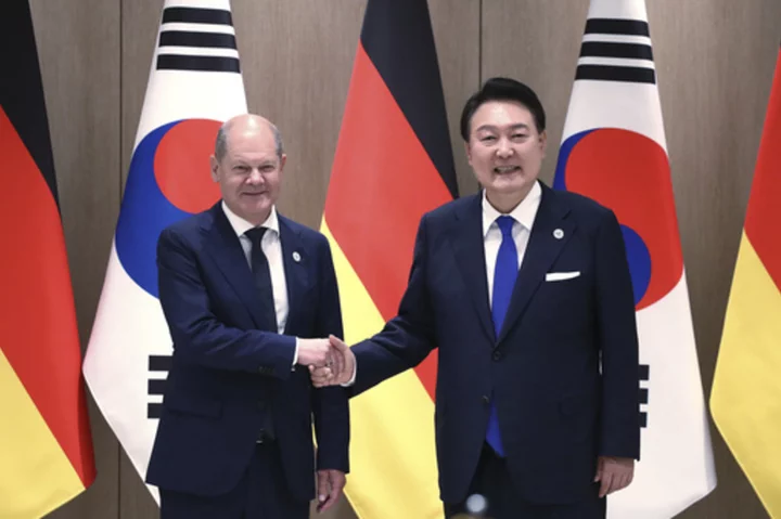 South Korean, German leaders agree to cooperate on supply chains, North Korea