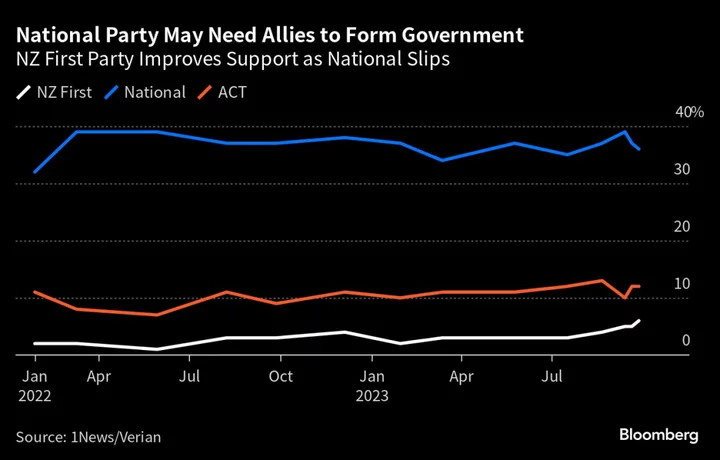 Peters May Be Kingmaker in New Zealand Election, Poll Shows