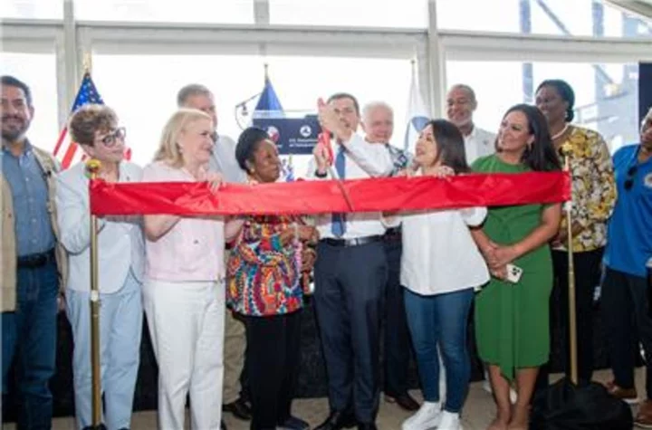 Transportation Secretary and Officials Cut Ribbon at Port Houston's Bayport Terminal Expansion Project