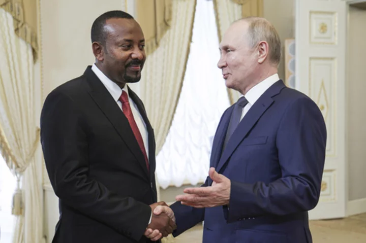 African leaders arrive in Russia for summit as Kremlin seeks allies amid fighting in Ukraine