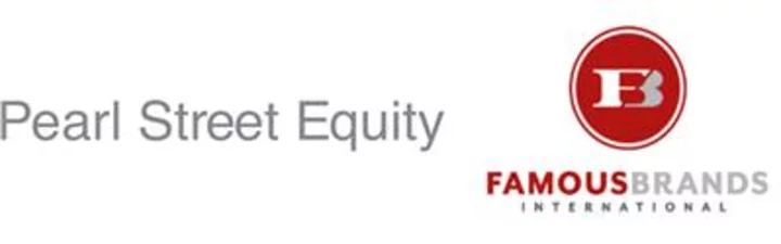 ADDING MULTIMEDIA Pearl Street Equity Acquires Famous Brands Franchising Business, Parent Company of Iconic Brands Mrs. Fields® and TCBY®