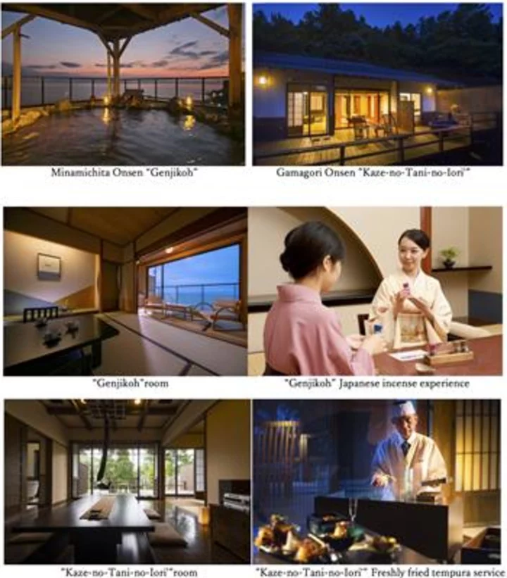 A ryokan specializing in anniversaries: Minamichita Onsen “Genjikoh”, Gamagori Onsen “Kaze-no-Tani-no-Iori”