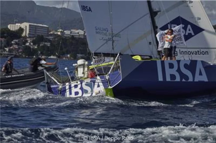 Alberto Bona on Board the Class40 IBSA Finishes the Transat Jacques Vabre in Third Place