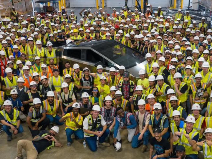 Tesla builds its first Cybertruck four years after unveiling prototype