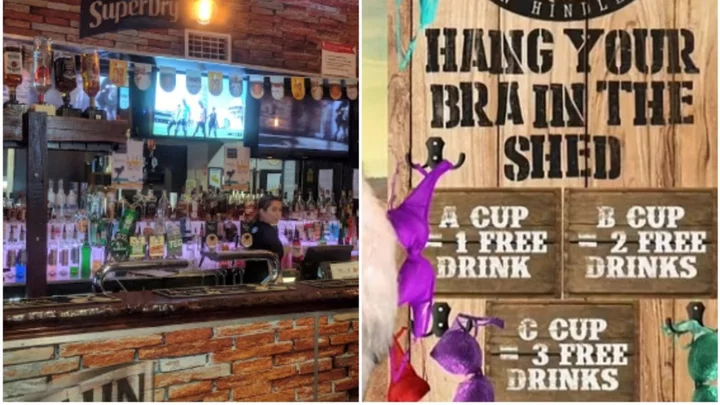 Pub offered women free drinks based on their bra size – and it went down as well as you'd expect
