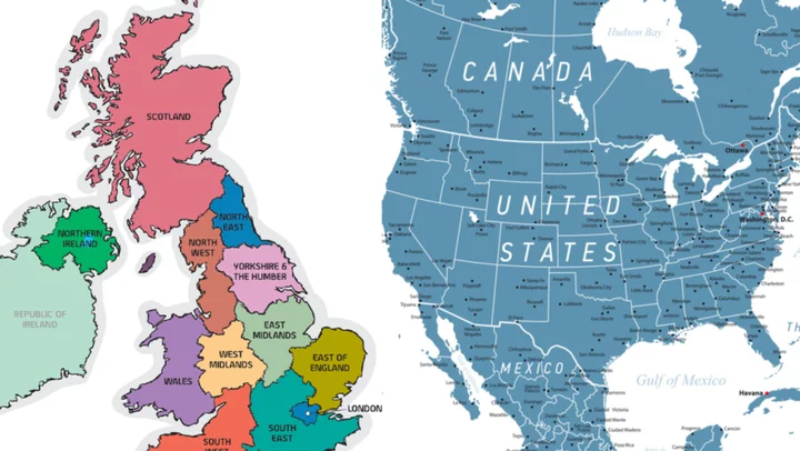 Map of UK as US states sparks intense online debate