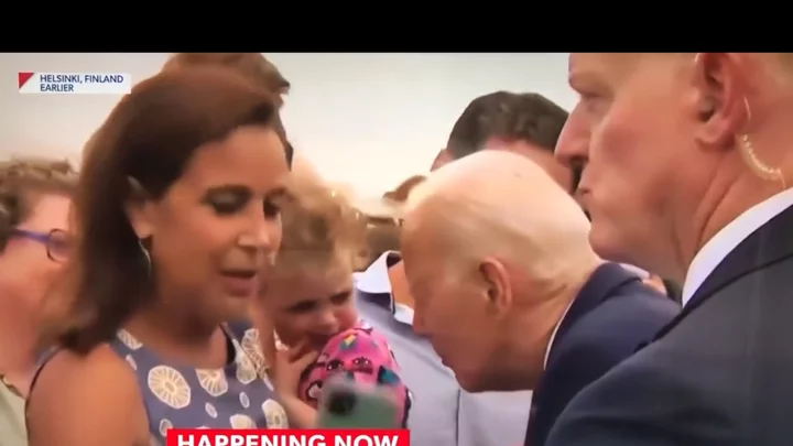 Joe Biden faces backlash after ‘sniffing’ child in 'odd' incident