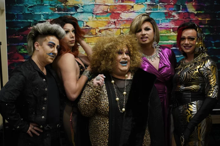 Drag queens are out, proud and loud in a string of coal towns, from a bingo hall to blue-collar bars