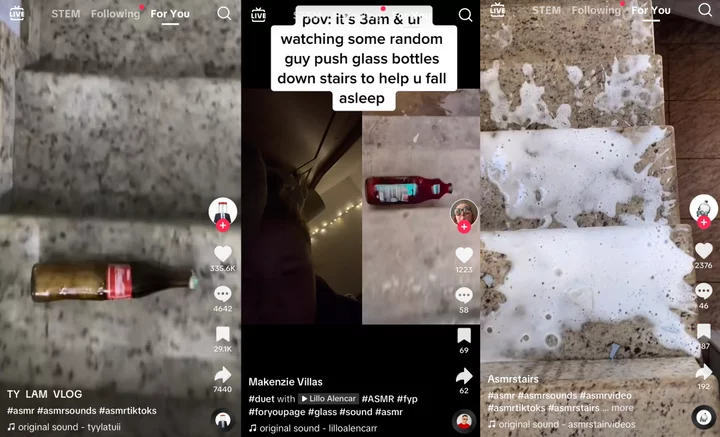 The captivating allure of TikTok's glass bottles breaking on steps trend