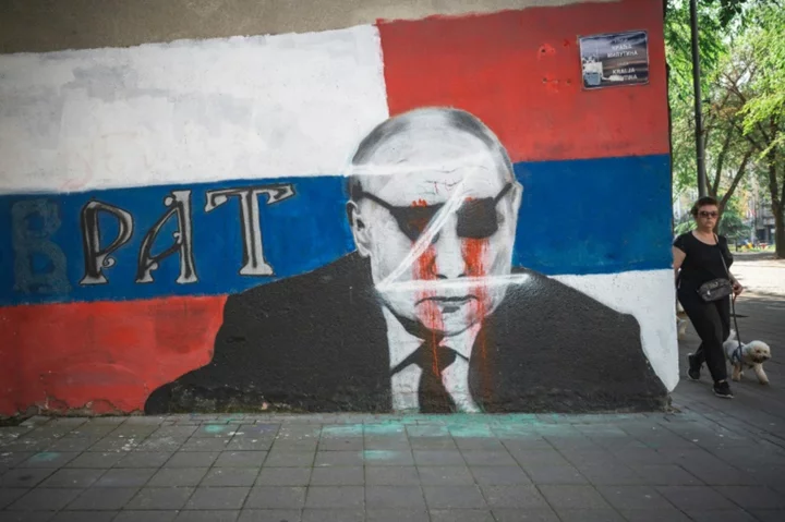 The battle for Serbia's soul on walls of Belgrade