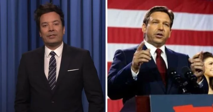 Too short for Disney? Jimmy Fallon takes jab at Ron DeSantis' rumored heel lifts with epic joke