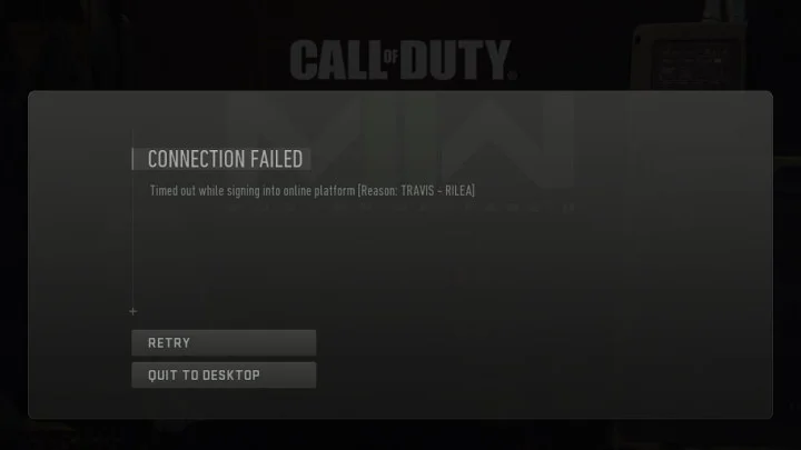 Modern Warfare 2 'Travis-Rilea' Error Code: How to Fix