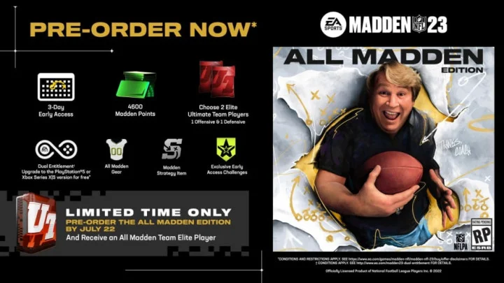 Madden NFL 23 Editions and Pre-Order Bonuses: Full List