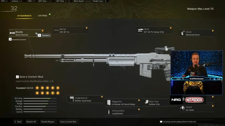 IceManIsaac Reveals 'No Recoil' BAR Meta Loadout for Call of Duty: Warzone Season 3