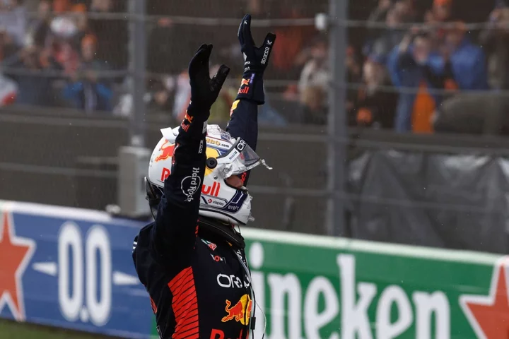 Nine in a row: Max Verstappen wins Dutch Grand Prix to equal Formula One record