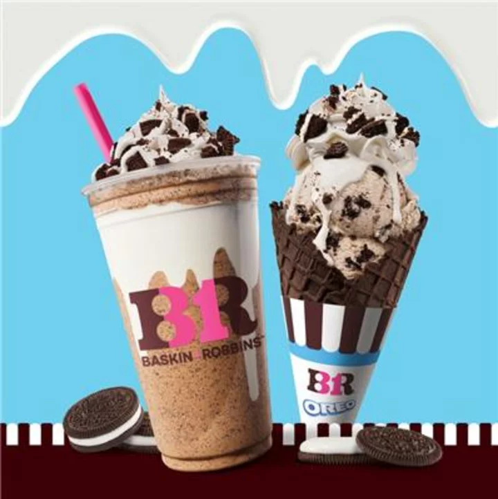 The Stuf Dreams Are Made Of: Baskin-Robbins® Launches New OREO® MEGA STUF™ Cone and Cappuccino Blast® Just in Time for National Ice Cream Month