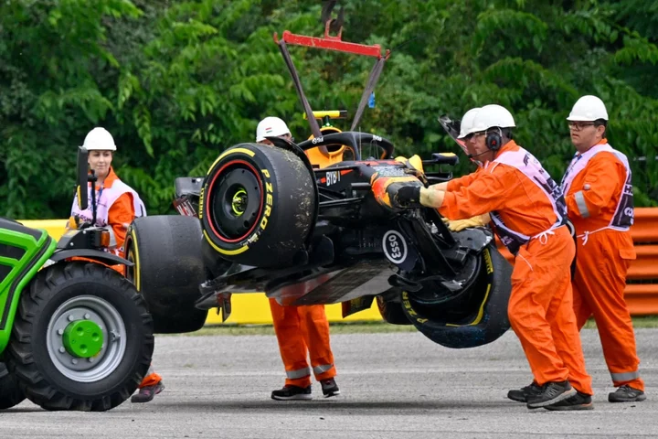 More woe for Sergio Perez as Red Bull driver crashes out of practice in Hungary