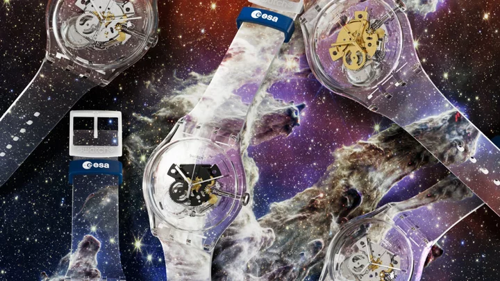 Webb telescope images as watch bands? Swatch has 'em.