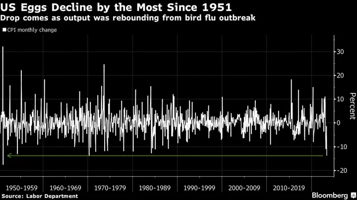 Egg Prices Drop by Most Since 1951 as Frozen Juice Soars by Record