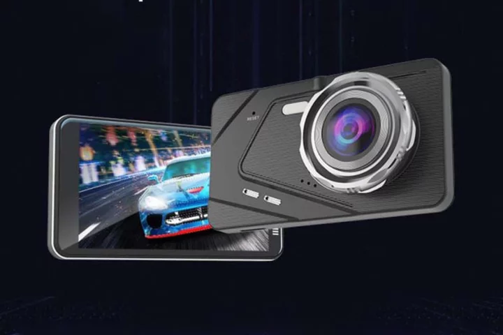 Save 55% on this wide-angle HD night vision dash cam