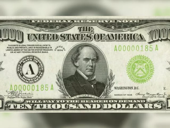 $10,000 bill from Great Depression era sells for $480,000 at auction