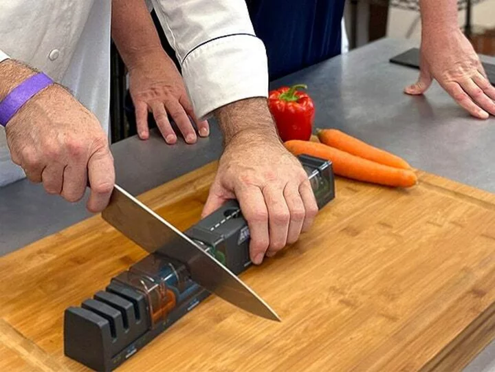 This 3-in-1 knife sharpener is on sale for under $60