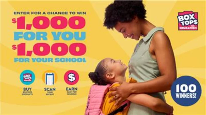 Box Tops for Education to Give Away $100,000 for Shoppers and $100,000 for Schools This Back-to-School Season