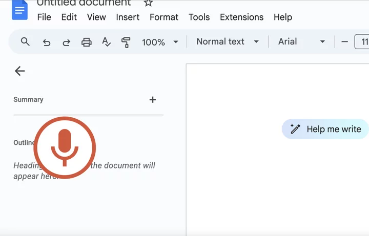Yes, you can use your voice to write in Google Docs. Here's how.