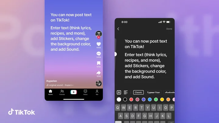 TikTok launches text posts amidst Twitter 'X' rebrand