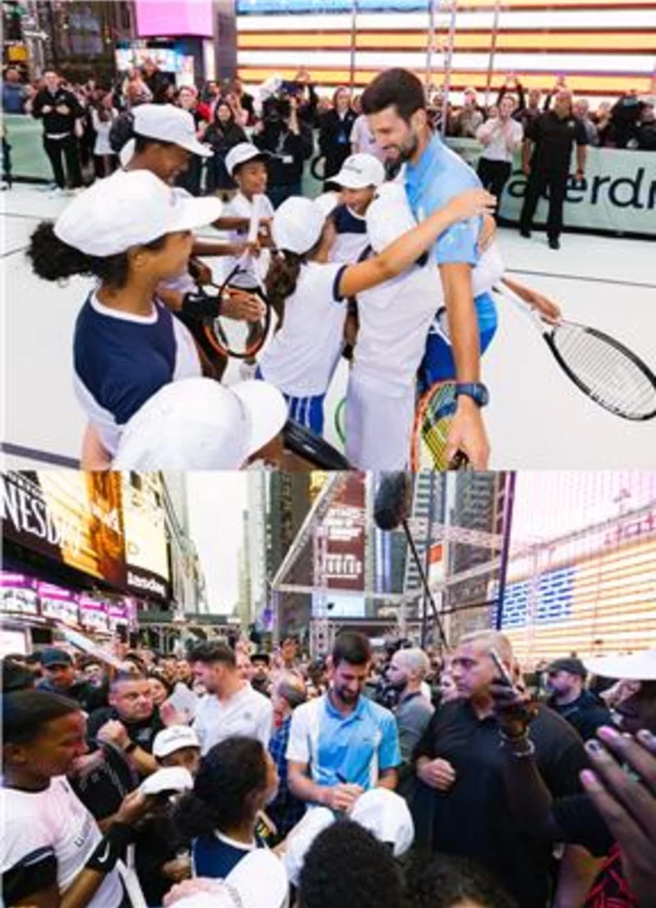 Novak Djokovic is Back in New York: Partnering With waterdrop® to Rally for Sustainability in Times Square
