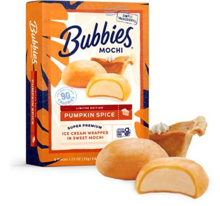 Bubbies Ice Cream Launches Seasonal Pumpkin Spice Mochi Ice Cream Flavor