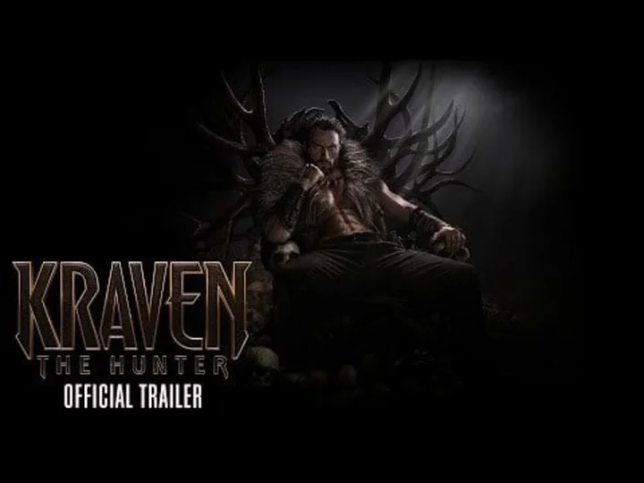 'Kraven the Hunter' trailer: Aaron Taylor-Johnson bites off a nose and smoulders