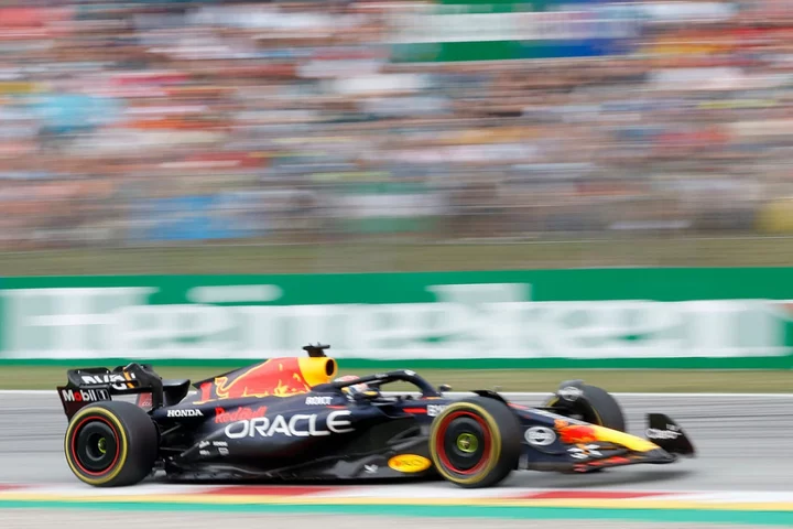 Max Verstappen wins Spanish GP as Lewis Hamilton and George Russell make podium