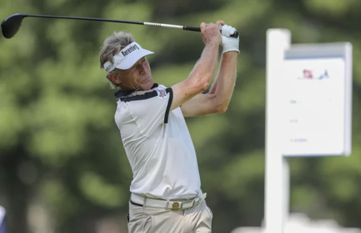 65-year-old Bernhard Langer leads US Senior Open at difficult SentryWorld