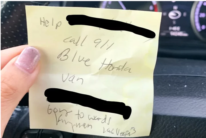 Woman escapes alleged kidnapper posing as an Uber driver by passing secret note to gas station customer