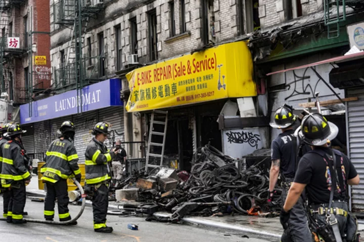 4 dead after fire at New York City e-bike shop spreads to apartments